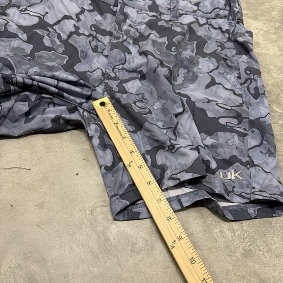 Huk Lowcountry Camo 6" Shorts Erie Fishing Mens Size Large Camo - Picture 5 of 8